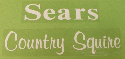 Decal set for sears - decal,